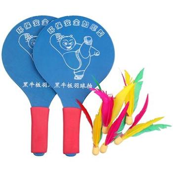 Merco Battledore dřevěné pálky na badminton modrá (32367)