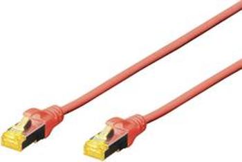 Síťový kabel RJ45 Digitus DK-1644-A-020/R, CAT 6A, S/FTP, 2.00 m, červená