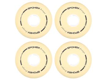 Náhradní kolečka k bruslím SPOKEY FREESPO WHITE SET 80mm