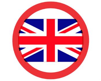 Samolepky zákaz - 5ks Velká Britanie