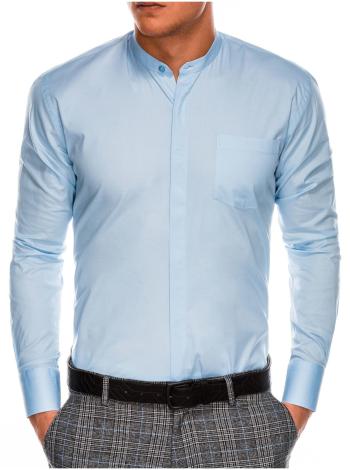 Pánská elegantní košile s dlouhým rukávem K586 - blankytná