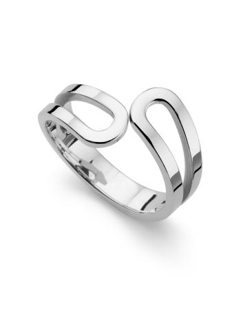 Oliver Weber Minimalistický ocelový prsten Character 41198 54 mm