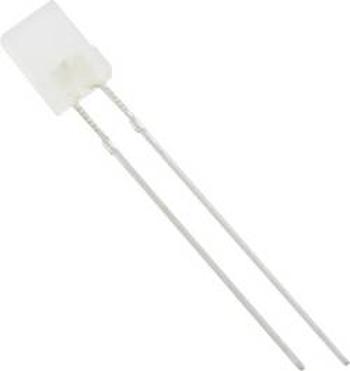 LED s vývody TRU COMPONENTS, typ čočky hranatý, 2 x 5 mm, 1577446, 120 °, 20 mA, 1250 mcd, bílá