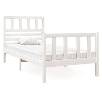 Rám postele bílý masivní dřevo 75 × 190 cm Small Single, 3101114 (3101114)