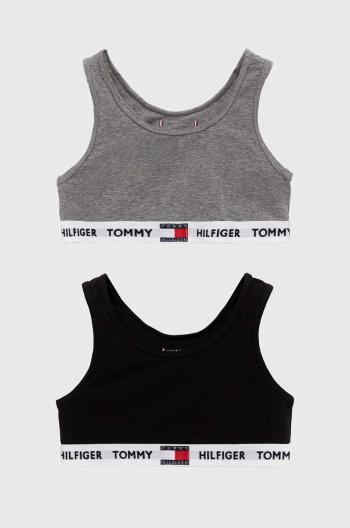 Dětská podprsenka Tommy Hilfiger 2-pack šedá barva