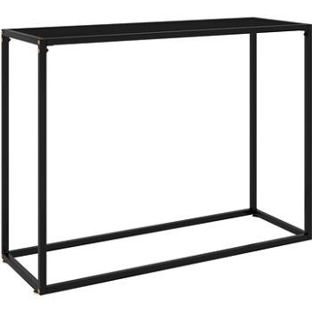 Konzolový stolek černý 100 × 35 × 75 cm tvrzené sklo (322812)