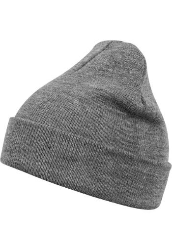 Urban Classics Beanie Basic Flap h.grey - UNI