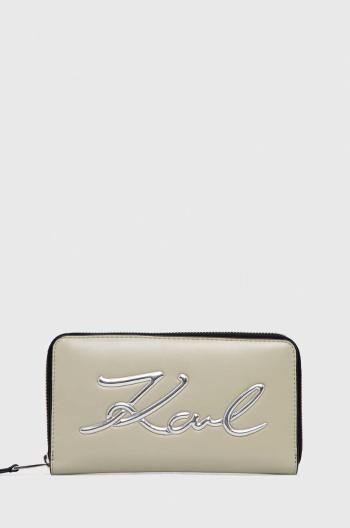 Peněženka Karl Lagerfeld béžová barva