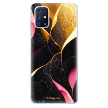 Odolné silikonové pouzdro iSaprio - Gold Pink Marble - Samsung Galaxy M31s