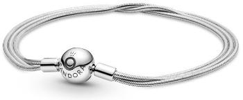 Pandora Luxusní stříbrný náramek Moments 599338C00 21 cm