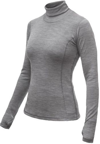 SENSOR MERINO BOLD dámské triko dl.rukáv roll neck cool gray Velikost: S