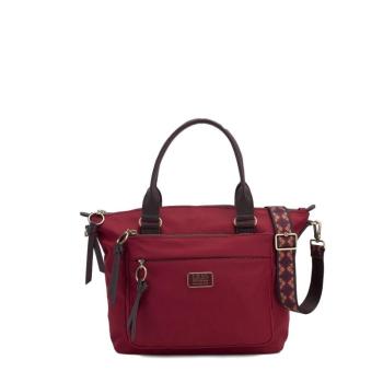 LiLiÓ Solid lilió Handbag elegantní kabelka 28 cm Burgundy