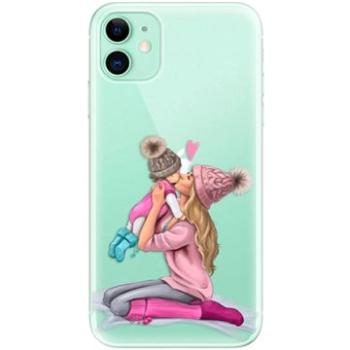 iSaprio Kissing Mom - Blond and Girl pro iPhone 11 (kmblogirl-TPU2_i11)