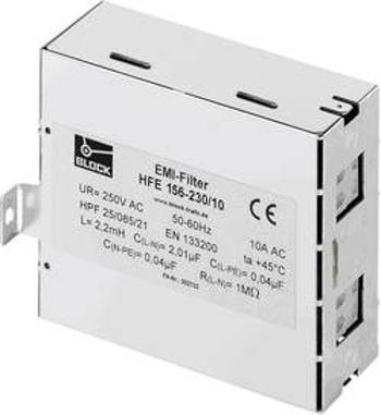 Odrušovací filtr Block HFE 156-230/12, 0 - 63 Hz, 230 V/AC, 12 A