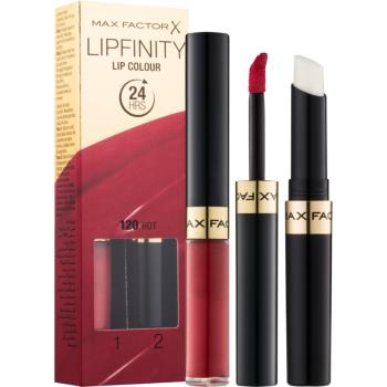 Max Factor Lipfinity Lip Colour dlouhotrvající rtěnka s balzámem odstín 120 Hot