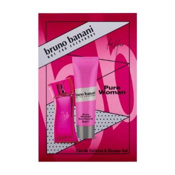 Bruno Banani Pure Woman dárková kazeta toaletní voda 30 ml + srpchový gel 50 ml pro ženy