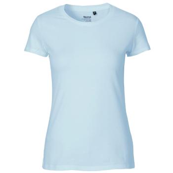 Neutral Dámské tričko Fit z organické Fairtrade bavlny - Světle modrá | M