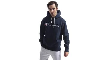 Champion Reverse Weave Hooded Sweatshirt modré 216499-BS501