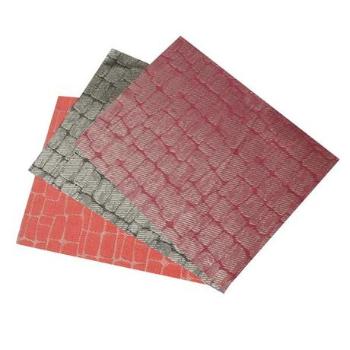 TORO Prostírání tkané čtverec 45 x 30 cm, černá/červená