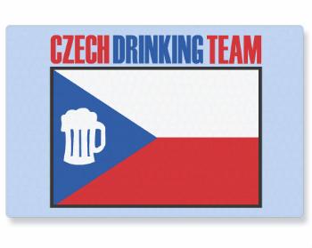 Kuchyňské prkénko Czech drinking team