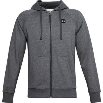 Under Armour Pánská mikina Rival Fleece FZ Hoodie, pitch, gray, light, heather, L