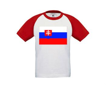 Dětské tričko baseball Slovensko