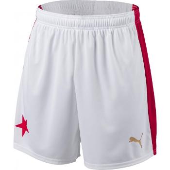 Puma SK SLAVIA SHORTS HOME Originální fotbalové trenky, bílá, velikost M