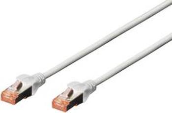 Síťový kabel RJ45 Digitus DK-1644-010, CAT 6, S/FTP, 1.00 m, šedá