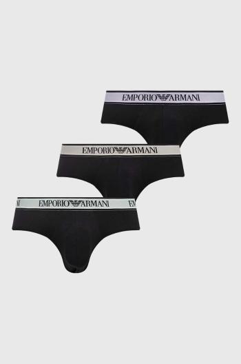 Spodní prádlo Emporio Armani Underwear 3-pack pánské, černá barva, 111734 4R717