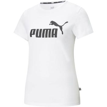 Puma ESS LOGO TEE Dámské triko, bílá, velikost XS