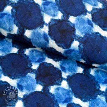 Úplet VISCOSE LYCRA HEAVY Indigo design B digital print