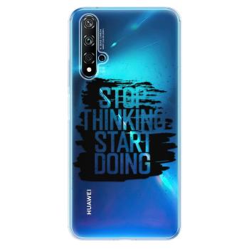 Odolné silikonové pouzdro iSaprio - Start Doing - black - Huawei Nova 5T