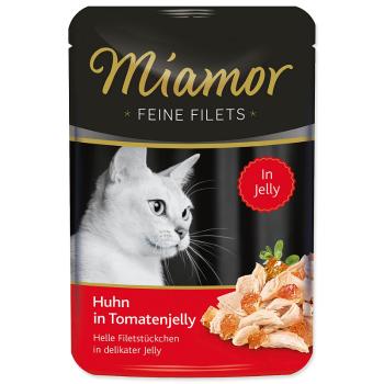 Kapsička MIAMOR Feine Filets kuře + rajče v želé - KARTON (24ks) 100 g