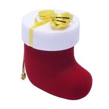 Šperky4U Vánoční dárková krabička na prsten - Santova bota - KR0026
