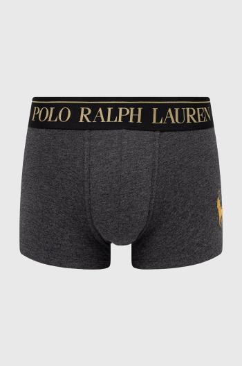 Boxerky Polo Ralph Lauren pánské, šedá barva
