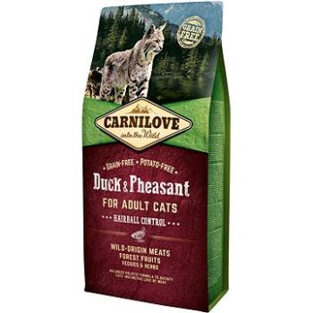 Carnilove duck & pheasant for adult cats – hairball control 6 kg (8595602512331)