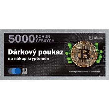 Elektronický poukaz na nákup Bitcoinu a dalších kryptoměn v hodnotě 5000 Kč