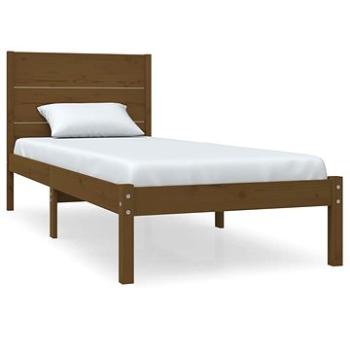 Rám postele medově hnědý masivní dřevo 75 × 190 cm Small Single, 3104116 (3104116)