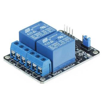 Modul relé 2x, napájení 12V, s optočlenem