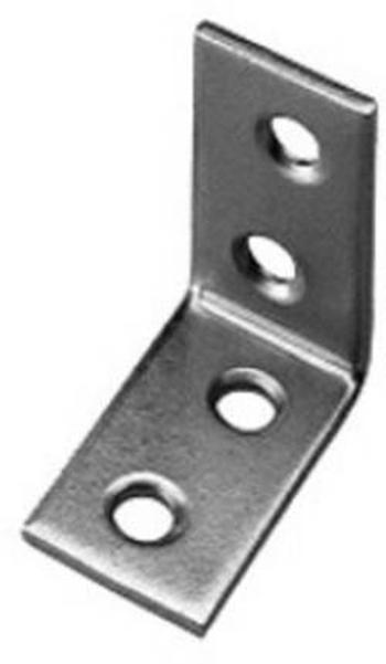 Montážní úhelník TOOLCRAFT 889631 N/A, (d x š) 25 mm x 25 mm, Pozinkovaná ocel, světle, 1 ks