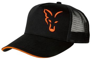 Fox kšiltovka black & orange trucker cap