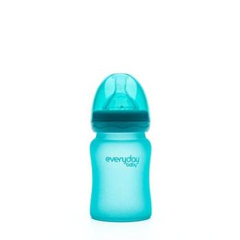 EverydayBaby Láhev sklo senzor 150 ml Turquoise (7350077262034)