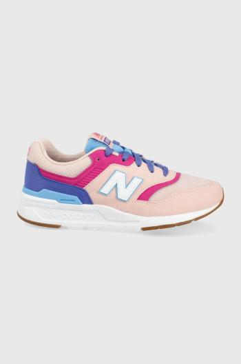 Dětské boty New Balance GR997HSA růžová barva