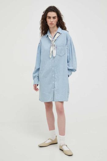 Džínové šaty Levi's mini, oversize