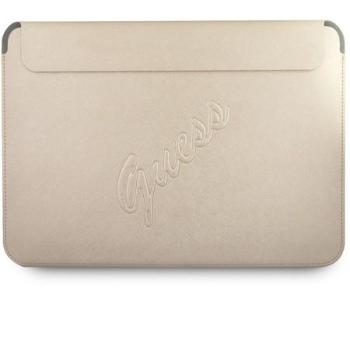 Guess PU Saffiano Sleeve pouzdro pro 13" Macbook/notebook zlaté, GUCS13PUSASLG