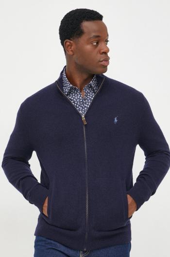 Vlněný svetr Polo Ralph Lauren pánský, tmavomodrá barva