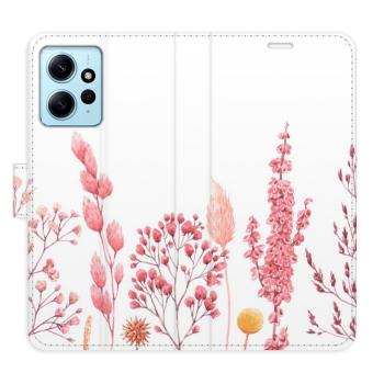 Flipové pouzdro iSaprio - Pink Flowers 03 - Xiaomi Redmi Note 12 5G