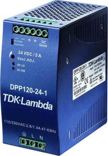 Zdroj na DIN lištu TDK-Lambda DPP120-12, 12 V/DC, 10 A