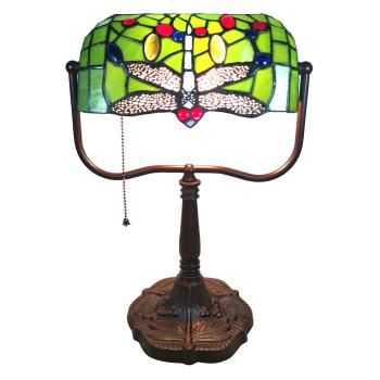 Stolní Tiffany lampa Libellule - 25*25*42 cm E27/max 1*60W 5LL-6012