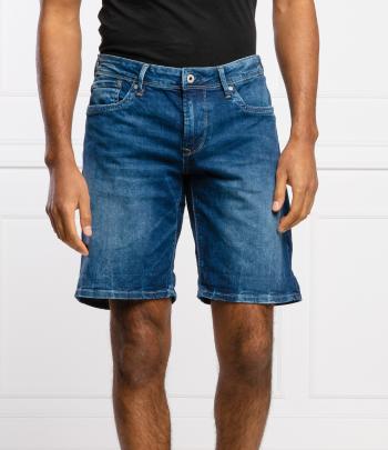 Pepe Jeans pánské modré džínové šortky Hatch - 36 (0)